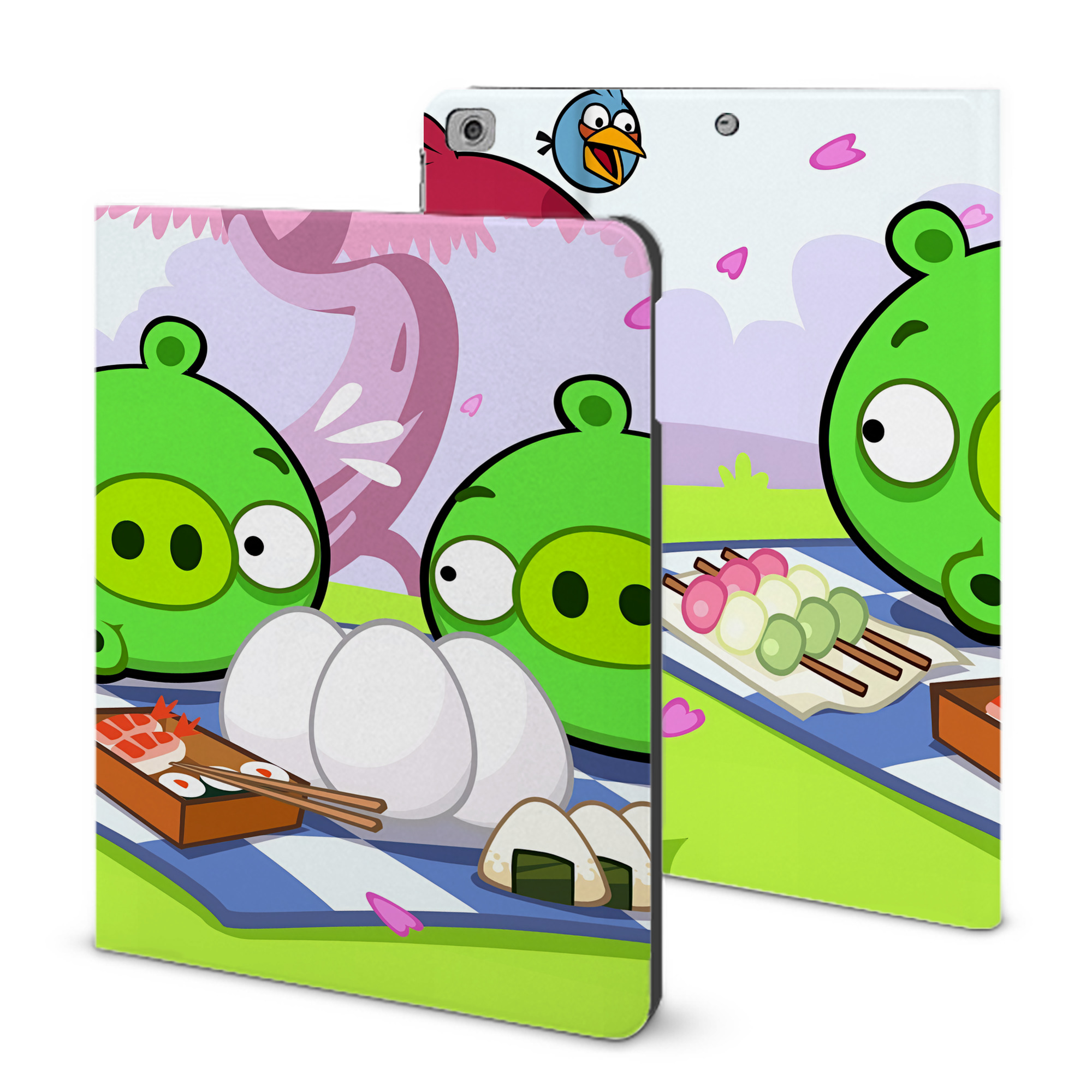 （画像用） Angry Birds アングリーバード IPad ケース ブック型 PUレザー TPU 耐衝撃 軽量 薄型 ペン収納なし 全面保護 IPad 各モデル対応